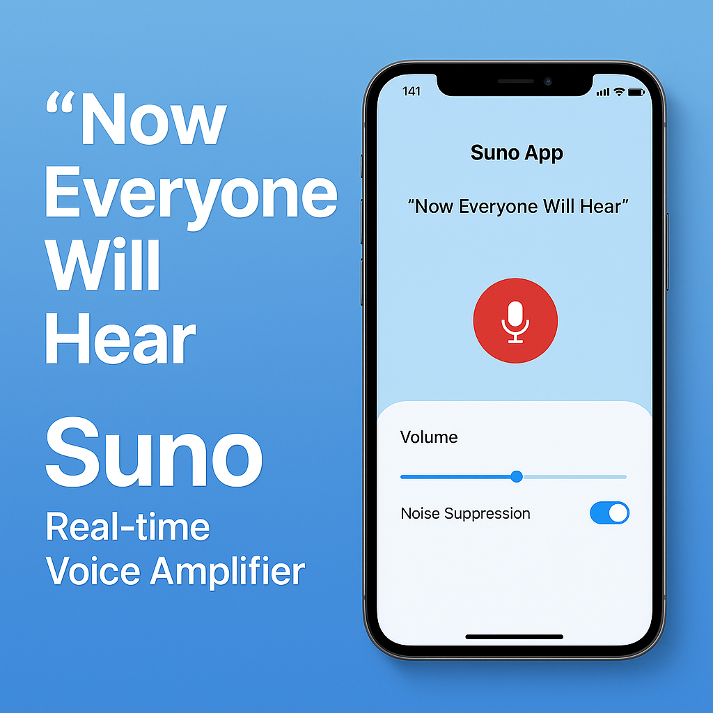  Introducing Suno  A Voice Amplifier App That Listens to Emotions