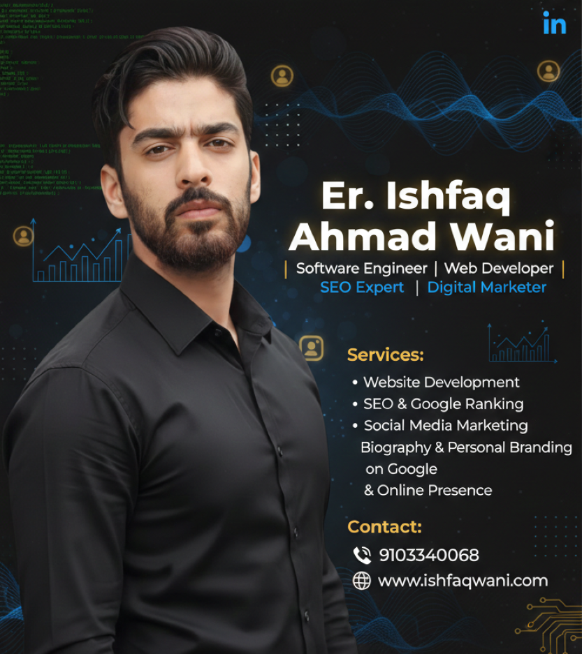 Best Web Developer in Jammu and Kashmir: Er. Ishfaq Wani’s 2026 Tech Leadership